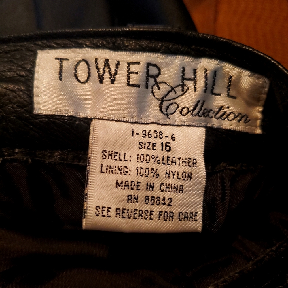 Leather pants never worn